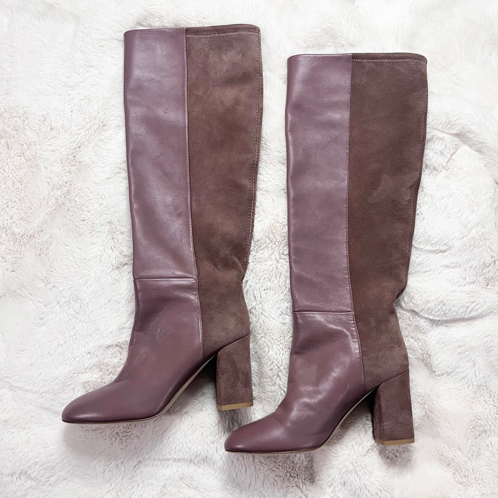 Stuart Weitzman 5050 Strut Block Boot Mauve NWOT 5.5